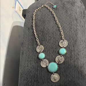 Silver and Turquoise Necklace